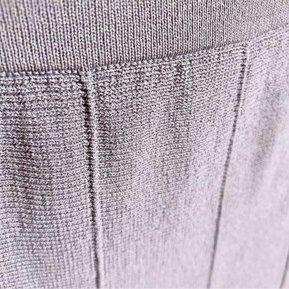 360 Sweater Gray Taupe Long Maxi Knit Pencil Skirt Size Large Italian Yarn NWT - Picture 7 of 12
